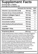 powerful joints bio essence health science supplement facts