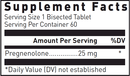 pregnenolone 25 mg douglas labs supplement facts