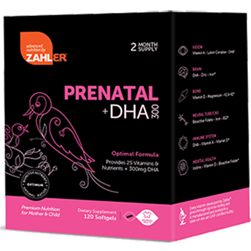 Prenatal +DHA Optimal (Advanced Nutrition by Zahler) 120ct