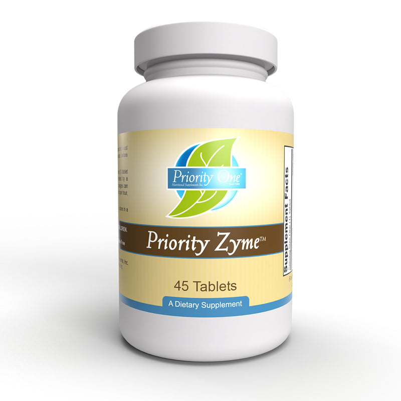 Priority Zyme 45 tabs (Priority One Vitamins) Front