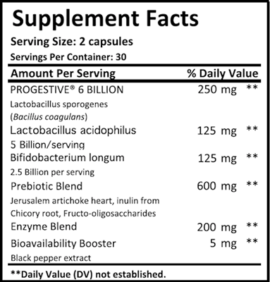 ProBio Complete (Fenix Nutrition) supplement facts
