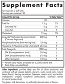 ProDHA memory soft gels (nordic naturals) supplement facts