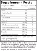 ProEPA with concentrated GLA (nordic naturals) supplement facts