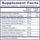 pro muscle calm professional health products supplement facts