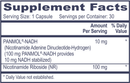 pro NADH with NR professional health products supplement facts
