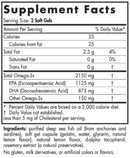 proomega 2000 (nordic naturals) supplement facts