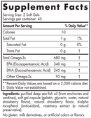 proomega junior strawberry (nordic naturals) supplement facts
