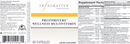prothrivers wellness multivitamin (integrative therapeutics) label