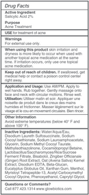 probiotic acne treatment cleanser (glowbiotics) drug facts
