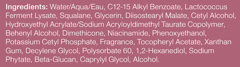 Probiotic Body Lotion Citrus Coconut (GLOWBIOTICS) Ingredients