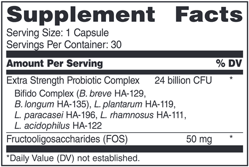 Probiotic Essentials Gold (Dr. Whitaker/Whitaker Nutrition) Supplement Facts