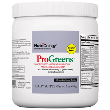 Progreens 10 Day Supply (Nutricology) Front