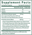 prostate formula gaia herbs pro supplement facts