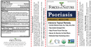 psoriasis relief (forces of nature) label