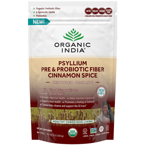 psyllium pre & probiotic cinnamon organic india