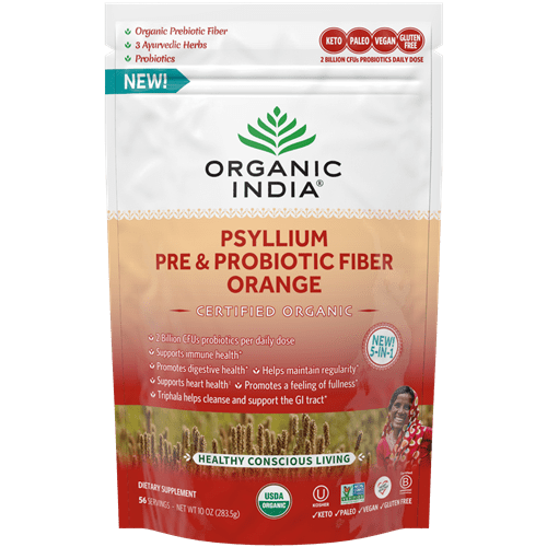 psyllium pre & probiotic orange organic india