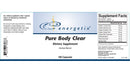 pure body clear (energetix) label