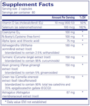 purecell pure encapsulations supplement facts