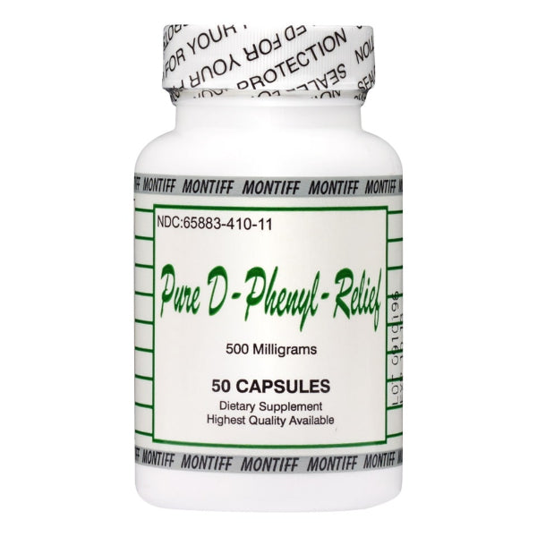 pure d-phenyl relief 500 mg montiff