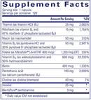 puregenomics b-complex pure encapsulations supplement facts