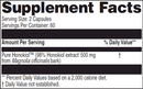 pure honokiol clinical synergy supplement facts
