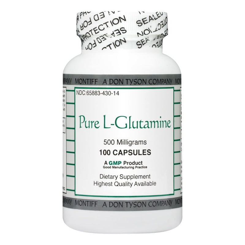 Pure L-Glutamine 500 mg 100 Capsules Montiff