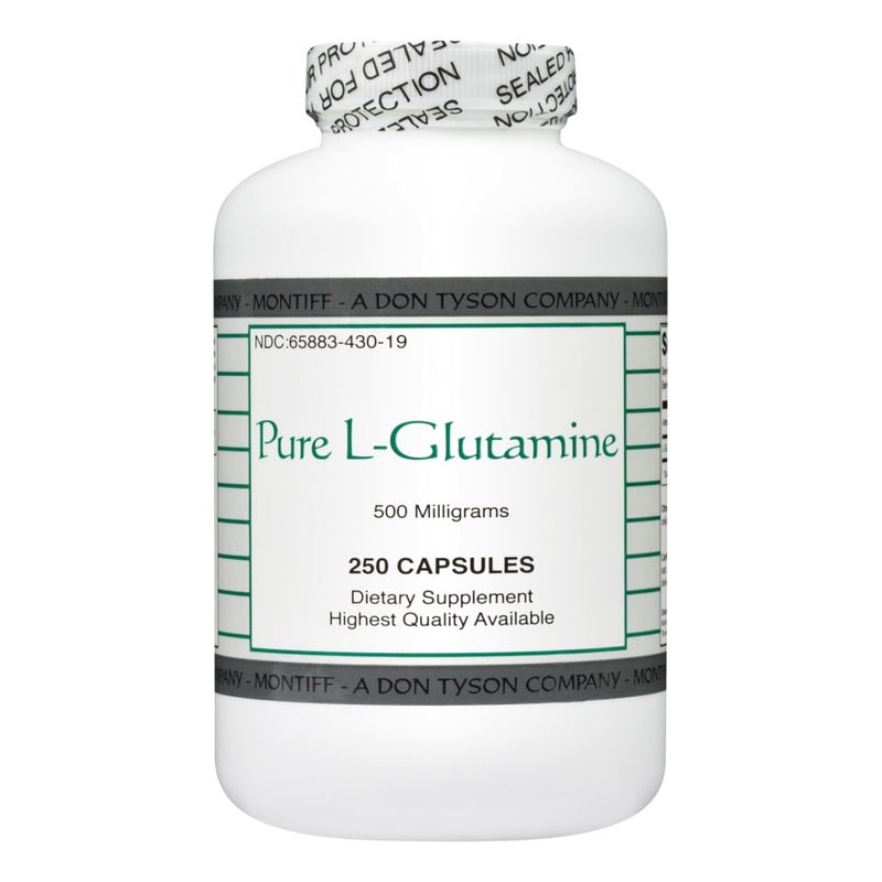 Pure L-Glutamine 500 mg 250 Capsules Montiff