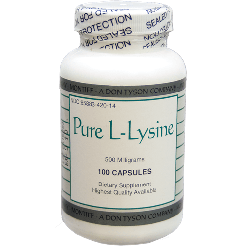 Pure L-Lysine 500 mg 100 Capsules Montiff