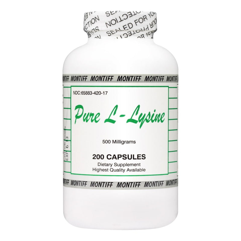 Pure L-Lysine 500 mg 200 Capsules Montiff