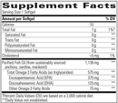pure omega hp - high potency fish oil (integrative therapeutics) supplement facts