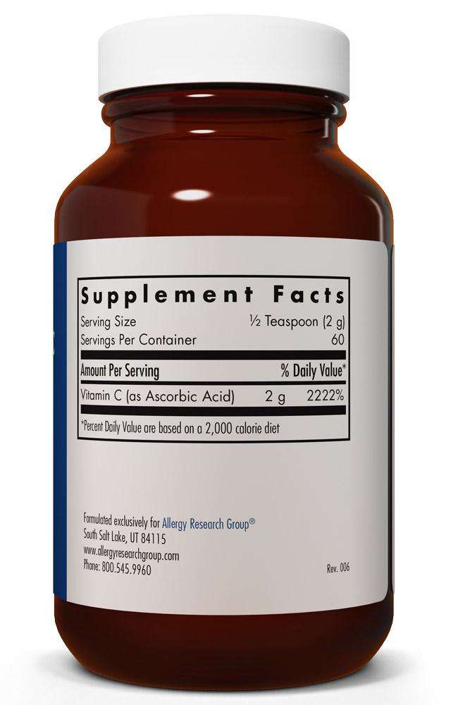 Pure Vitamin C Powder Allergy Research Group Supplement