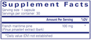 Pycnogenol 100 mg 30 Count