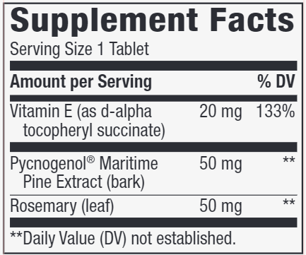 Pycnogenol 50 mg (Nature's Way) Supplement Facts