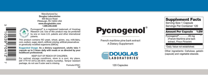 Pycnogenol 25 mg Douglas Labs 120 Caps