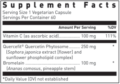 QUERCIPLEX Supplement Facts Label