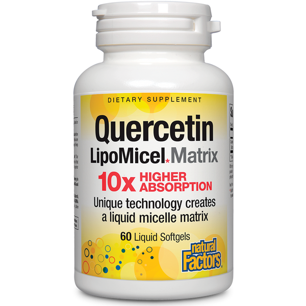 Quercetin LipoMicel Matrix (Natural Factors) Front
