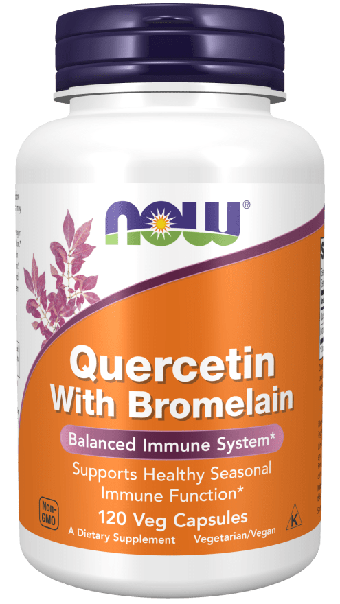 Quercetin with Bromelain (NOW) Front