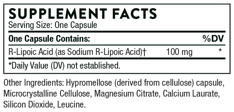 R-Lipoic Acid Thorne Products