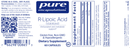 r-lipoic acid pure encapsulations label