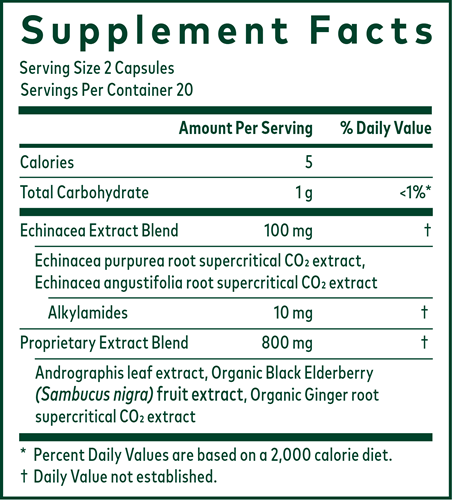 Immune Activator (Gaia Herbs Professional Solutions) supplement facts