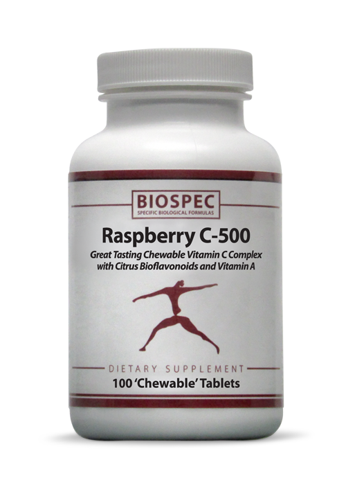 Raspberry C-500 (Biospec Nutritionals) Front
