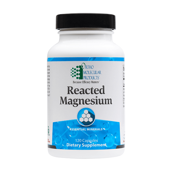 reacted magnesium 120 capsules ortho molecular products
