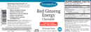 red ginseng energy euromedica label