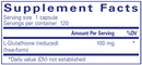 reduced glutathione pure encapsulations supplement facts