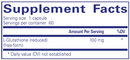 reduced glutathione pure encapsulations supplement facts