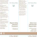 regenerating intensive treatment dr. hauschka skincare label