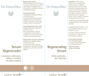 regenerating serum dr. hauschka skincare label