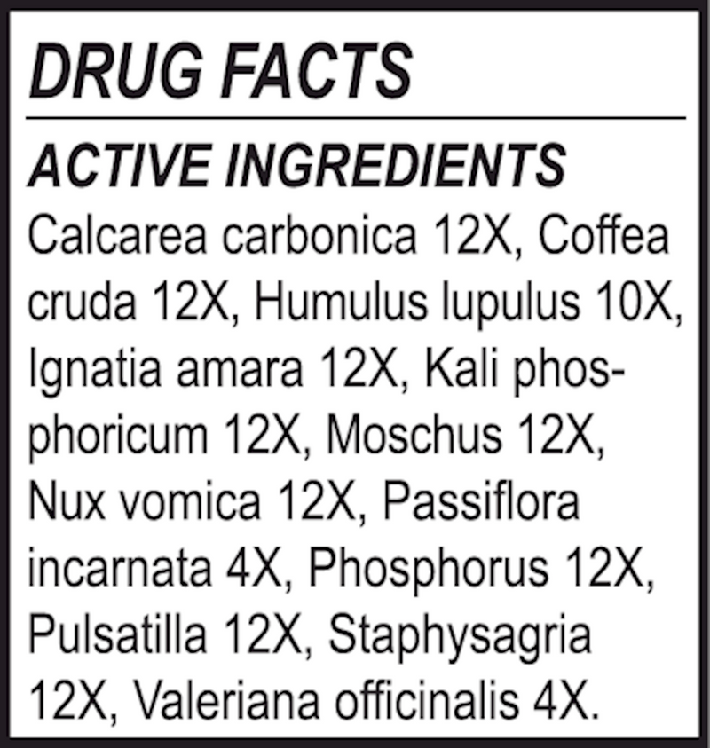 Relax-Tone (Energetix) Drug Facts