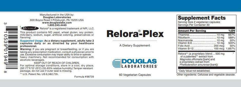 ReloraPlex | Relora-Plex Douglas Labs Label