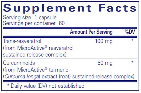 Rescu-SR (Pure Encapsulations) supplement facts